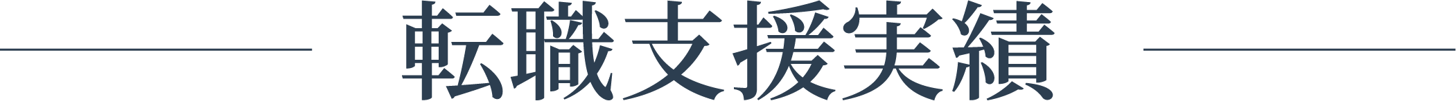 転職支援実績